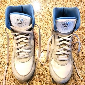 VINTAGE 2008 Womens Nike Greco White/University Blue/Grey Wrestling Shoes